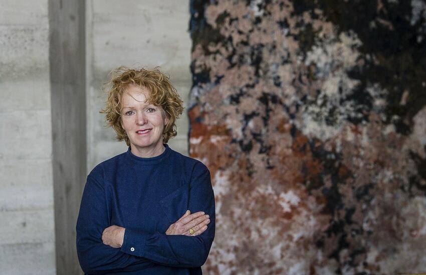 Claudy Jongstra, Woven Skin, Schaf, Schafwolle, Wolle, Haut, Fell, Goetheanum, Dornach, Arlesheim, sculptural installation, Installation, architectural impulse, Art, Kunst, Holland, Netherlands, Architektur, 7. Februar 2020, © Photo Christian Jaeggi
