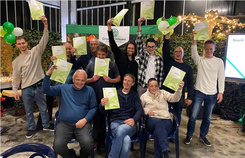 Geslaagden Aankomend Hoveniers 2023 opleidingscentrum Groene Veluwe