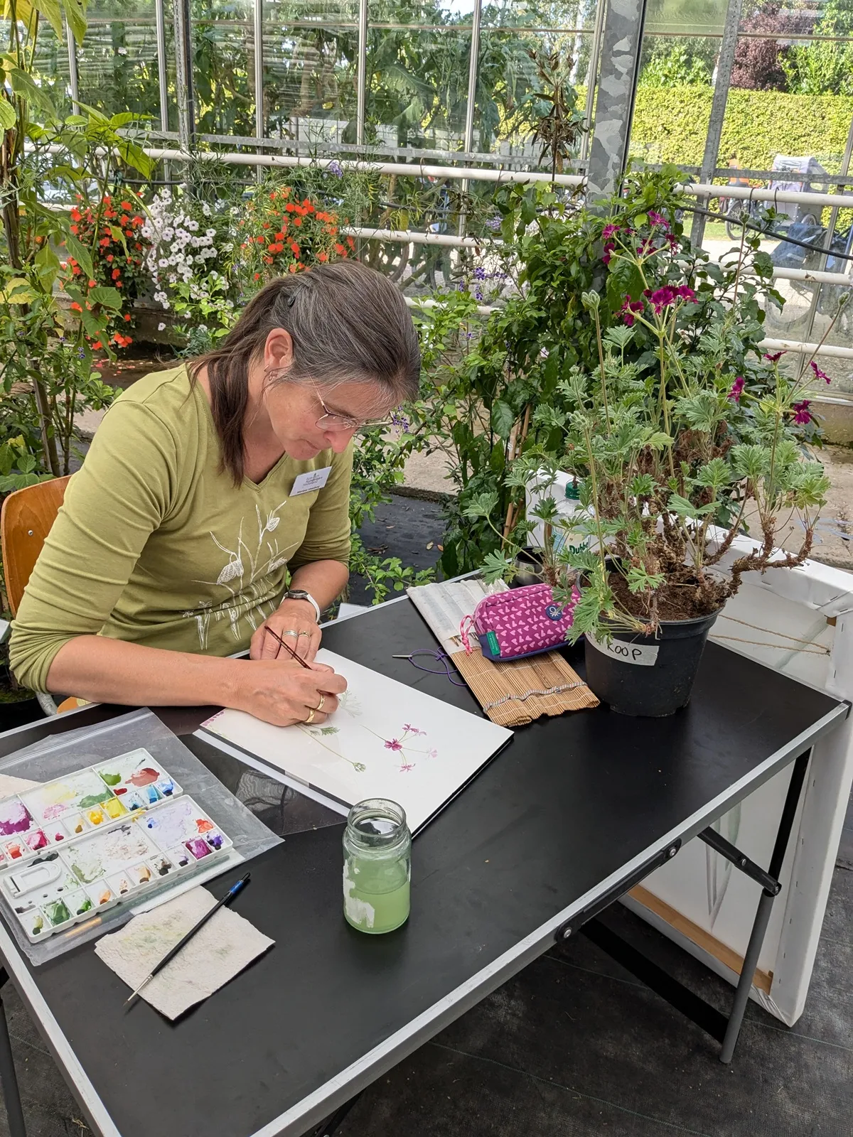 Marloes Vreeburg workshop Pelargoniums