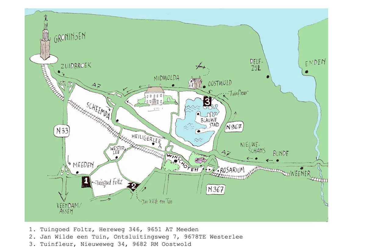Kaartje Epimedium-route 